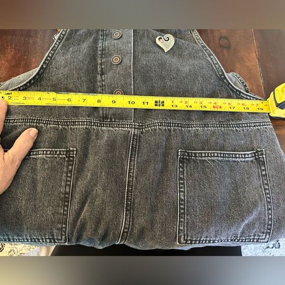 Vintage Overalls with Pewter Heart Brooch M/L - Picture 9 of 9